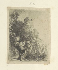 Jacob liefkoost Benjamin Nyolcvanöt eredeti nyomat gyűjteménye (sorozat címe) alkotó: Rembrandt van Rijn