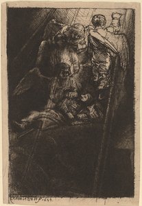 Jákob létrája alkotó: Rembrandt van Rijn