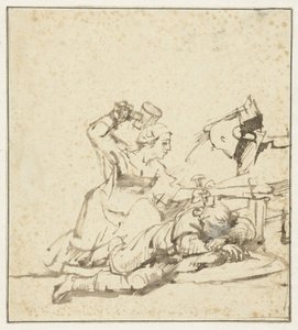 Jaël megöli Sisera-t alkotó: Rembrandt van Rijn