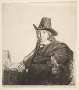 Jan Asselijn, Rák festő, 1646 körül. alkotó: Rembrandt van Rijn