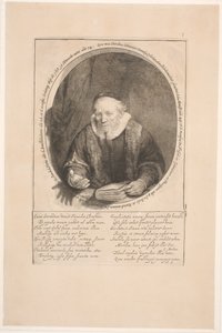 Jan Cornelis Sylvius, prédikátor: halála után készült portré alkotó: Rembrandt van Rijn