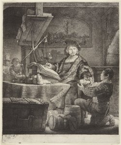Jan Uytenbogaert (Az aranymérő) alkotó: Rembrandt van Rijn