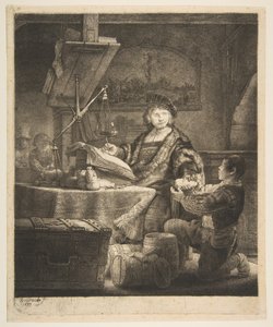 Jan Uytenbogaert Az aranymérleg, 1639. alkotó: Rembrandt van Rijn