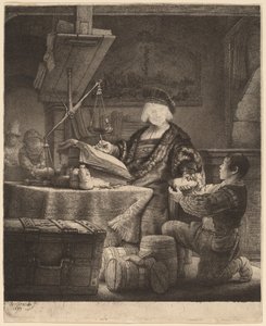 Jan Uytenbogaert, "Az aranymérleg" alkotó: Rembrandt van Rijn