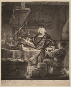 Jan Uytenbogaert, „Az aranymérő” alkotó: Rembrandt van Rijn