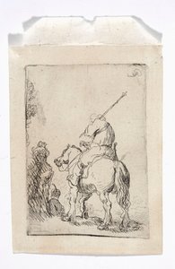 Turbános lovas lóháton alkotó: Rembrandt van Rijn