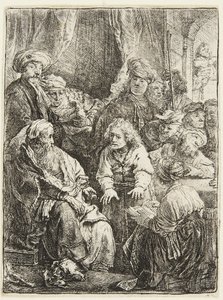 József elmeséli az álmát alkotó: Rembrandt van Rijn