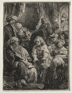József meséli az álmait alkotó: Rembrandt van Rijn
