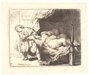 József és Potifár felesége alkotó: Rembrandt van Rijn