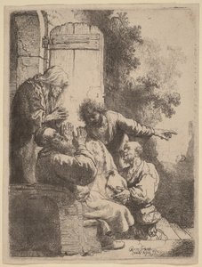 József kabátját elvitték Jákóbhoz alkotó: Rembrandt van Rijn