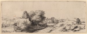 Táj tejesemberrel, c. 1650. alkotó: Rembrandt van Rijn