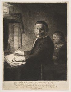 Lieven Willemsz van Coppenol unokájával, 1658 körül. alkotó: Rembrandt van Rijn