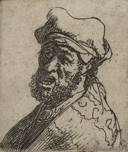 Kiáltó férfi, háromnegyed balra: mell, kb. 1629., kb. 1629. alkotó: Rembrandt van Rijn