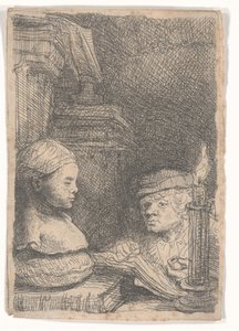 Ember rajz egy öntött alkotó: Rembrandt van Rijn