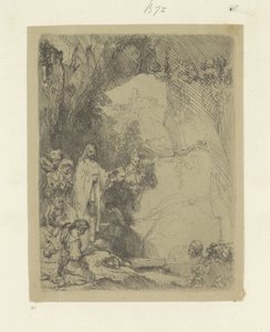 Opwekking van Lazarus: kis lemez Nyolcvanöt eredeti nyomat gyűjteménye (sorozat címe) alkotó: Rembrandt van Rijn