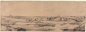 Panoráma Bloemendaal közelében, a Saxenburg birtokot mutatja (Az Aranymező) alkotó: Rembrandt van Rijn