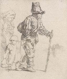 Parasztcsalád a csavargón, c. 1652. alkotó: Rembrandt van Rijn