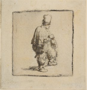 karba tett kézzel álló lengyel, 1630-40. alkotó: Rembrandt van Rijn