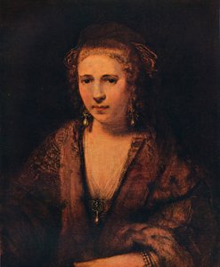 Hendrickje Stoffels portréja bársonysapkával, c1654 alkotó: Rembrandt van Rijn