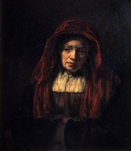 Egy öregasszony portréja, 1654. alkotó: Rembrandt van Rijn