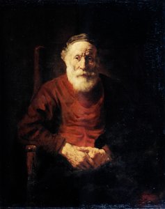 Vörös ruhás öregember portréja, 1652-1654. alkotó: Rembrandt van Rijn