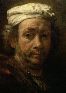 A festőállványon álló művész portréja, arcrészlet, 1660 (91054 részlet)