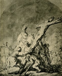 Kereszt emelése alkotó: Rembrandt van Rijn