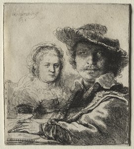 Rembrandt és felesége, Saskia alkotó: Rembrandt van Rijn