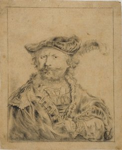 Rembrandt tollas kalappal alkotó: Rembrandt van Rijn
