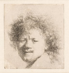Rembrandt hosszú, dús hajjal: csak a feje látható alkotó: Rembrandt van Rijn
