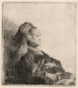 Rembrandt anyja, keleti fejpántban alkotó: Rembrandt van Rijn