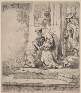 A tékozló fiú visszatérése alkotó: Rembrandt van Rijn