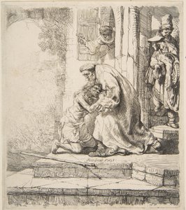 A tékozló fiú visszatérése, 1620-69. alkotó: Rembrandt van Rijn