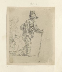 Rondtrekkende boerenfamilie Nyolcvanöt eredeti nyomat gyűjteménye (sorozat címe) alkotó: Rembrandt van Rijn