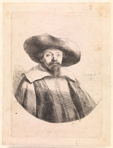 Samuel Manasseh Ben Israel, zsidó író alkotó: Rembrandt van Rijn