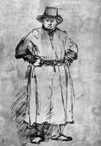Önarckép festőkabátban alkotó: Rembrandt van Rijn