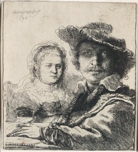 Önarckép Saskiával alkotó: Rembrandt van Rijn