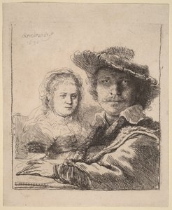 Önarckép Saskia-val alkotó: Rembrandt van Rijn