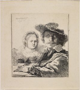 Önarckép Saskia-val alkotó: Rembrandt van Rijn