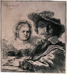 Önarckép Saskiával, 1636. alkotó: Rembrandt van Rijn