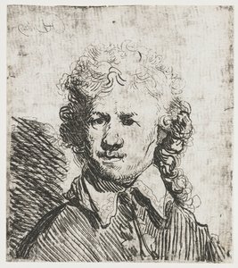 Önarckép, csupasz fejű Önarckép csupasz fejjel: mellszobor, durván maratott alkotó: Rembrandt van Rijn