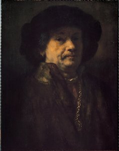 Önarckép fülbevalóval és aranylánccal (Festmény alkotó: Rembrandt van Rijn