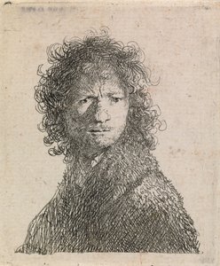 Önarckép, homlokráncolva alkotó: Rembrandt van Rijn