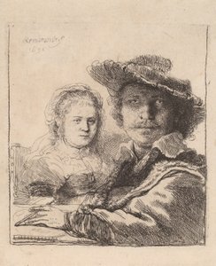 Önarckép Saskiával, 1636 alkotó: Rembrandt van Rijn