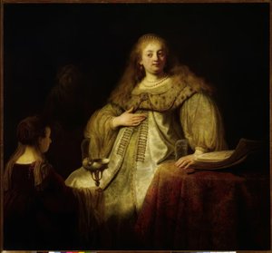 Sophonisbe férje parancsára megkapja a méregpoharat alkotó: Rembrandt van Rijn