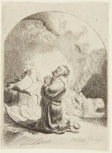 Imádkozó Szent Jeromos alkotó: Rembrandt van Rijn
