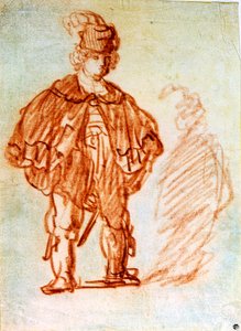 Állandó színész, 1630-as évek. alkotó: Rembrandt van Rijn