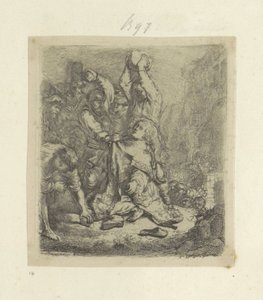 Steniging van Stefanus Nyolcvanöt eredeti nyomat gyűjteménye (sorozat címe) alkotó: Rembrandt van Rijn