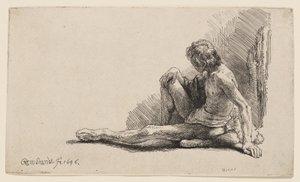 Akt tanulmány alkotó: Rembrandt van Rijn