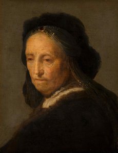 Tanulmány egy idős asszonyról, kb. 1630-1634. alkotó: Rembrandt van Rijn